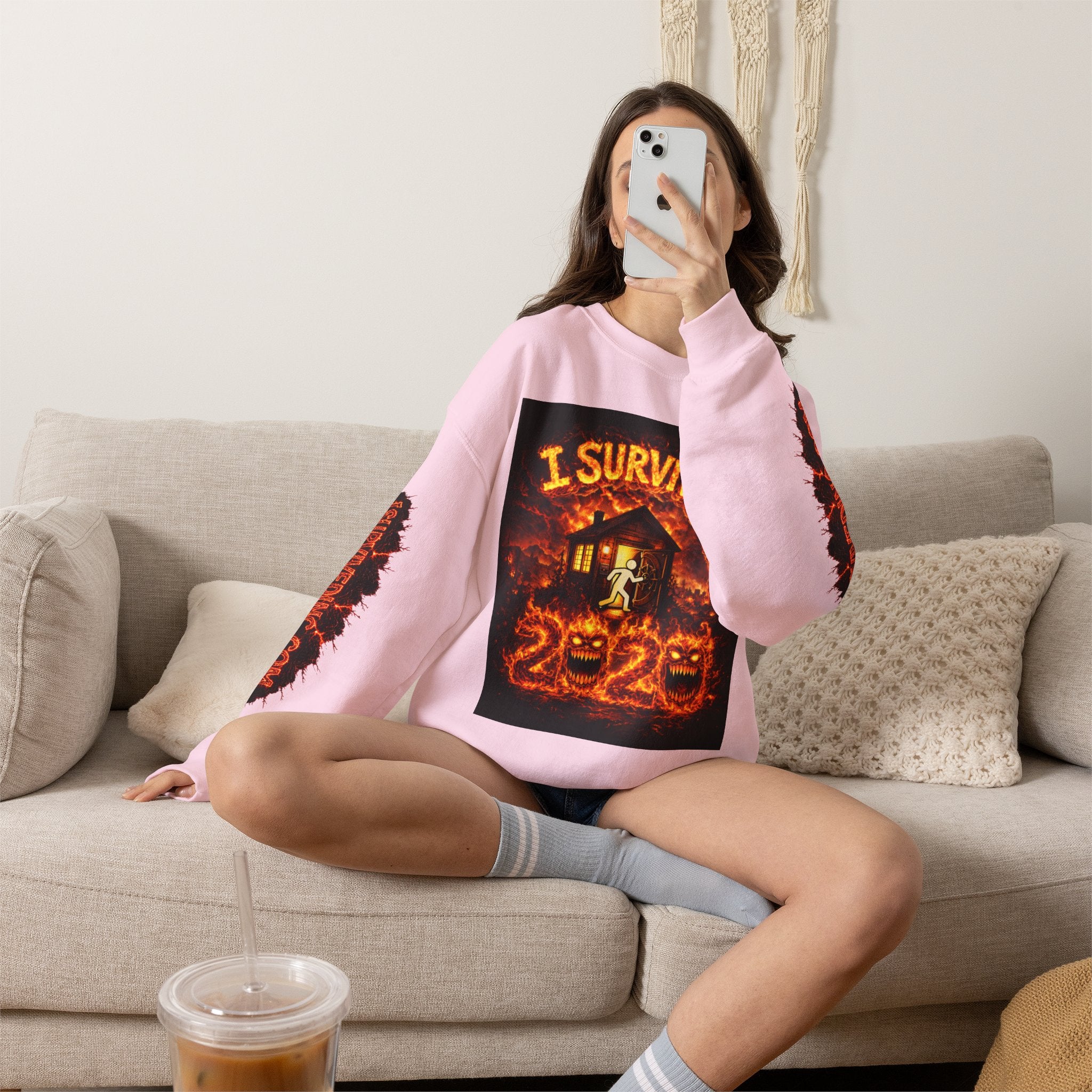 I Survived 2020 — WILDFIRES S2:E4: "Western U.S." Memorial Unisex Heavy Blend™ Crewneck Sweatshirt