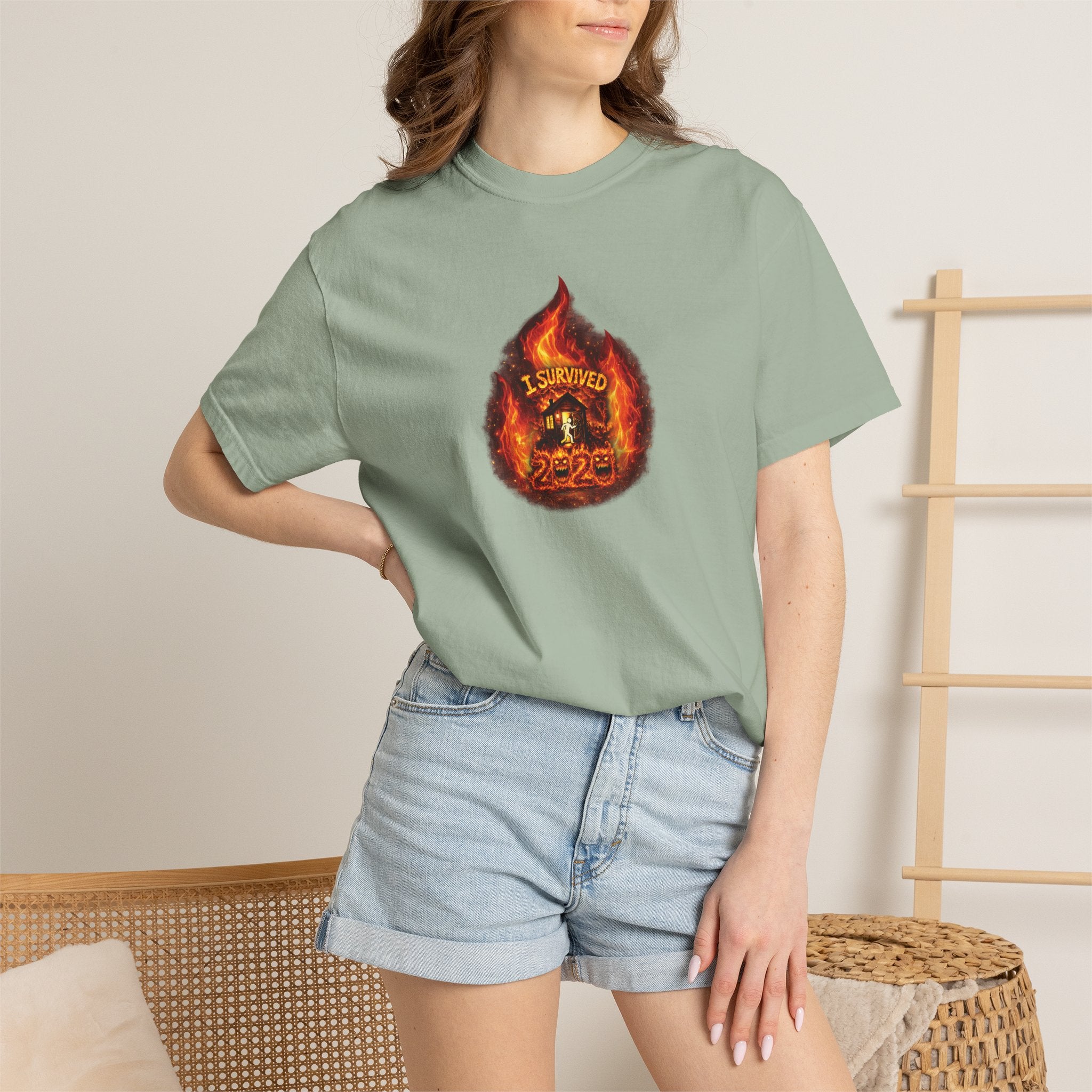 I Survived 2020 — WILDFIRES S2:E4: Director's Cut "Western U.S. Wildfire Season" Memorial Unisex Garment-Dyed T-shirt
