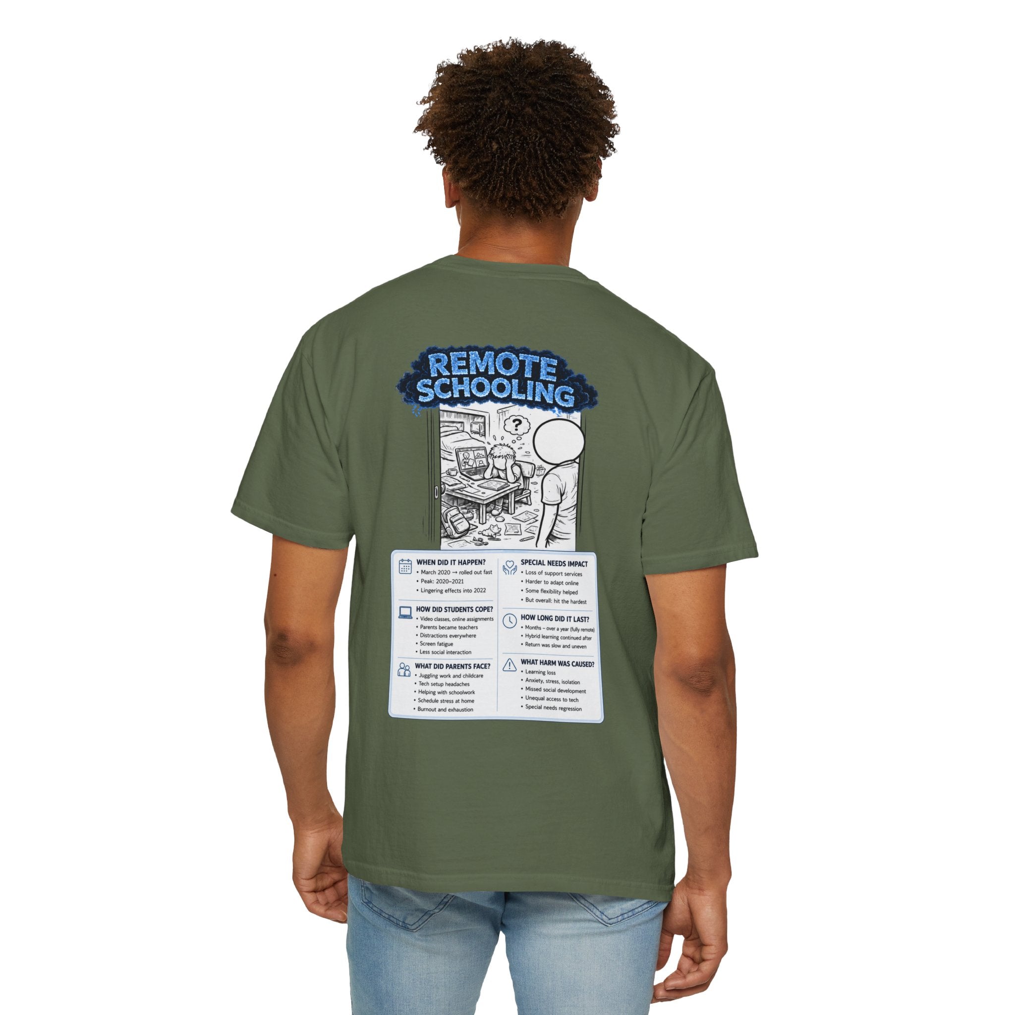I Survived 2020 — Director's Cut S3:E3 "Remote Schooling" | Lockdown Edition Documentary Unisex Garment-Dyed T-shirt
