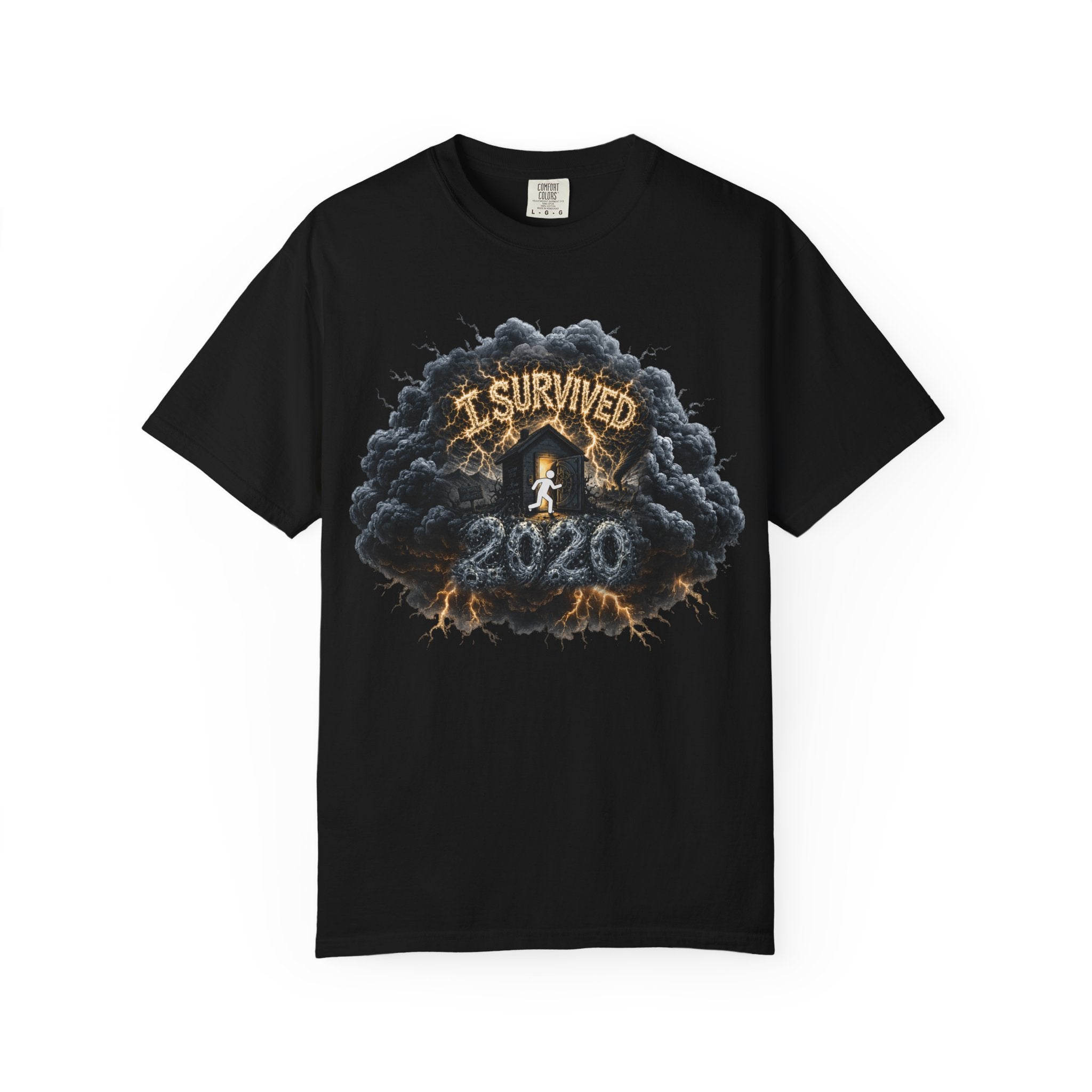 I Survived 2020 — Original Design Teaser Tee | Season 1 Premiere Drop Unisex Garment-Dyed T-shirt