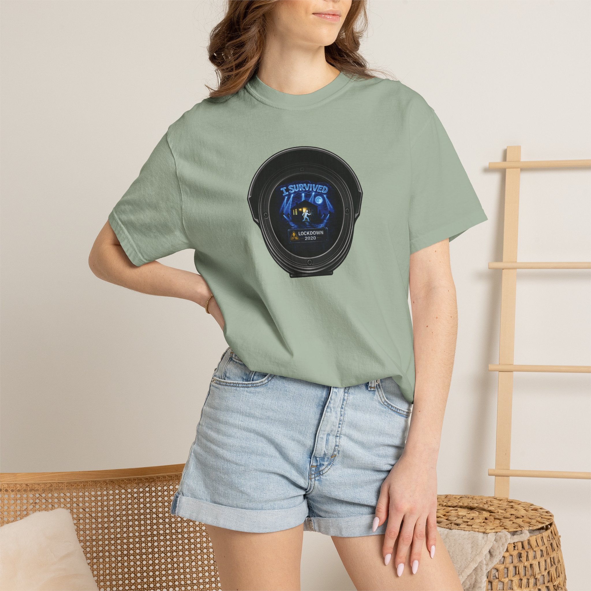 I Survived 2020 —  LOCKDOWN S3:E3: Director's Cut "Remote Schooling" Unisex Garment-Dyed T-shirt