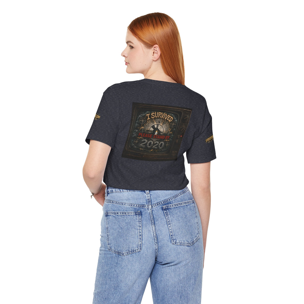 I Survived 2020 — "Please Stand By" Test Pattern Tee Special Edition Summer Premier Unisex Jersey Short Sleeve Tee