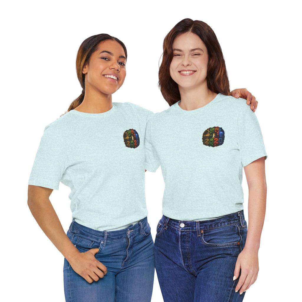 I Survived 2020 — "No Signal" Test Pattern Tee Alien Broadcast Finale Summer Premiere Unisex Jersey Short Sleeve Tee