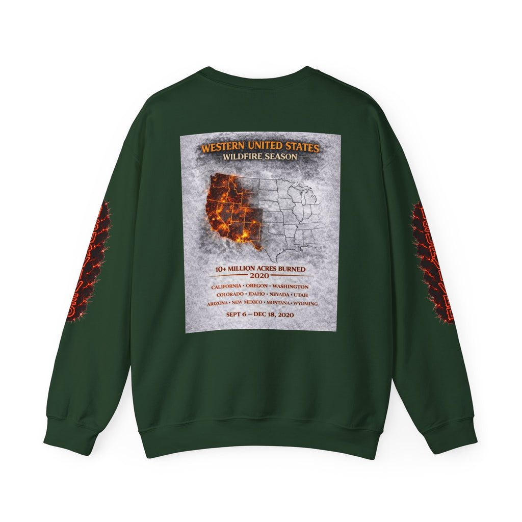 I Survived 2020 — Director's Cut S2:E4 "Western U.S. Wildfire Season" | Mid-Season Finale Pt. 1 | Wildfire Edition Memorial Unisex Heavy Blend™ Crewneck Sweatshirt