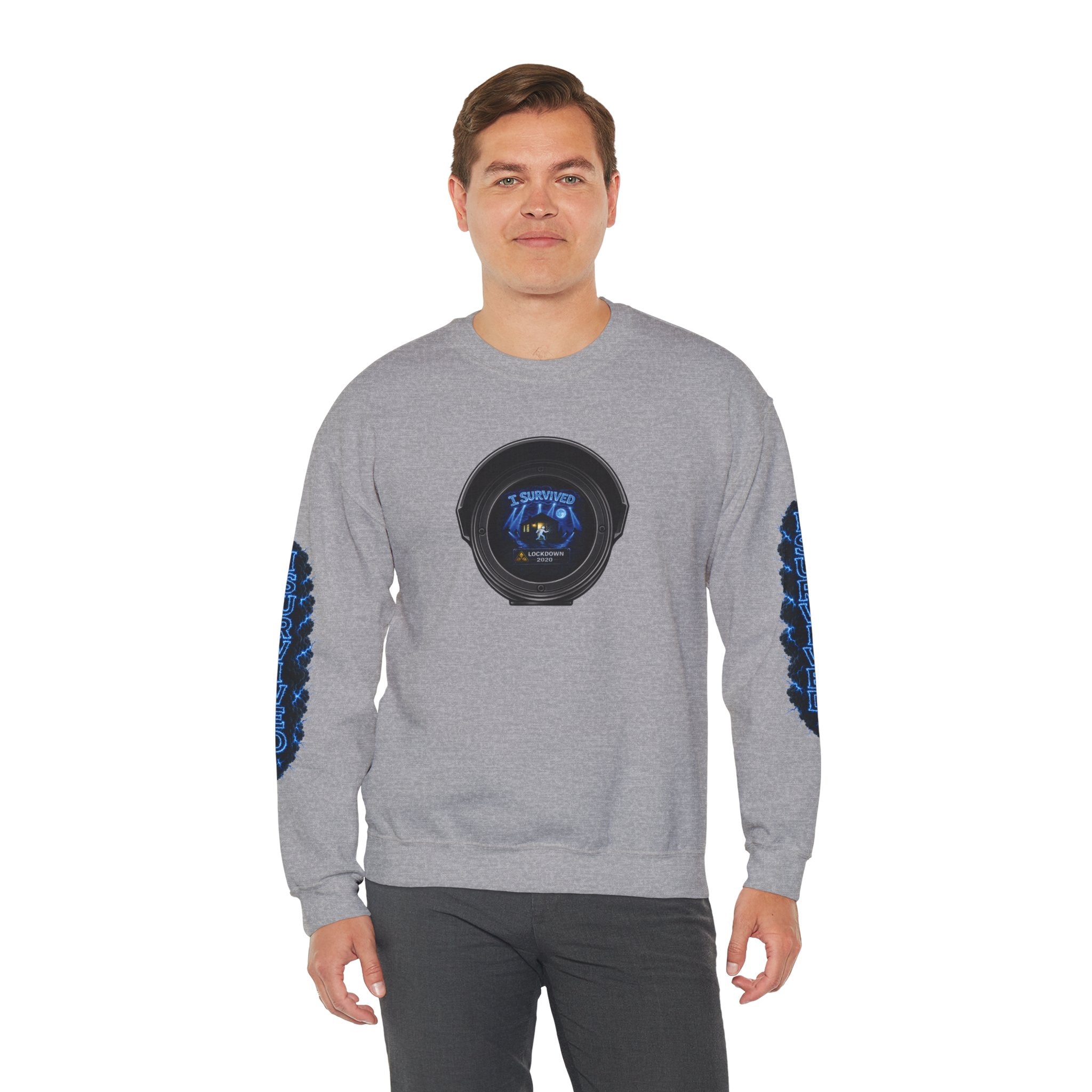 I Survived 2020 — LOCKDOWN S3:E3: Director's Cut Special Edition "Remote Schooling" Unisex Heavy Blend™ Crewneck Sweatshirt
