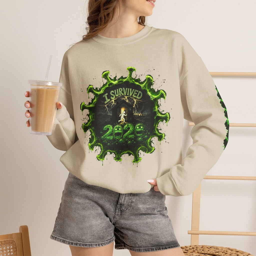 I Survived 2020 — Director's Cut S1:E2 "The Coming of COVID" | Pandemic Edition Unisex Heavy Blend™ Crewneck Sweatshirt