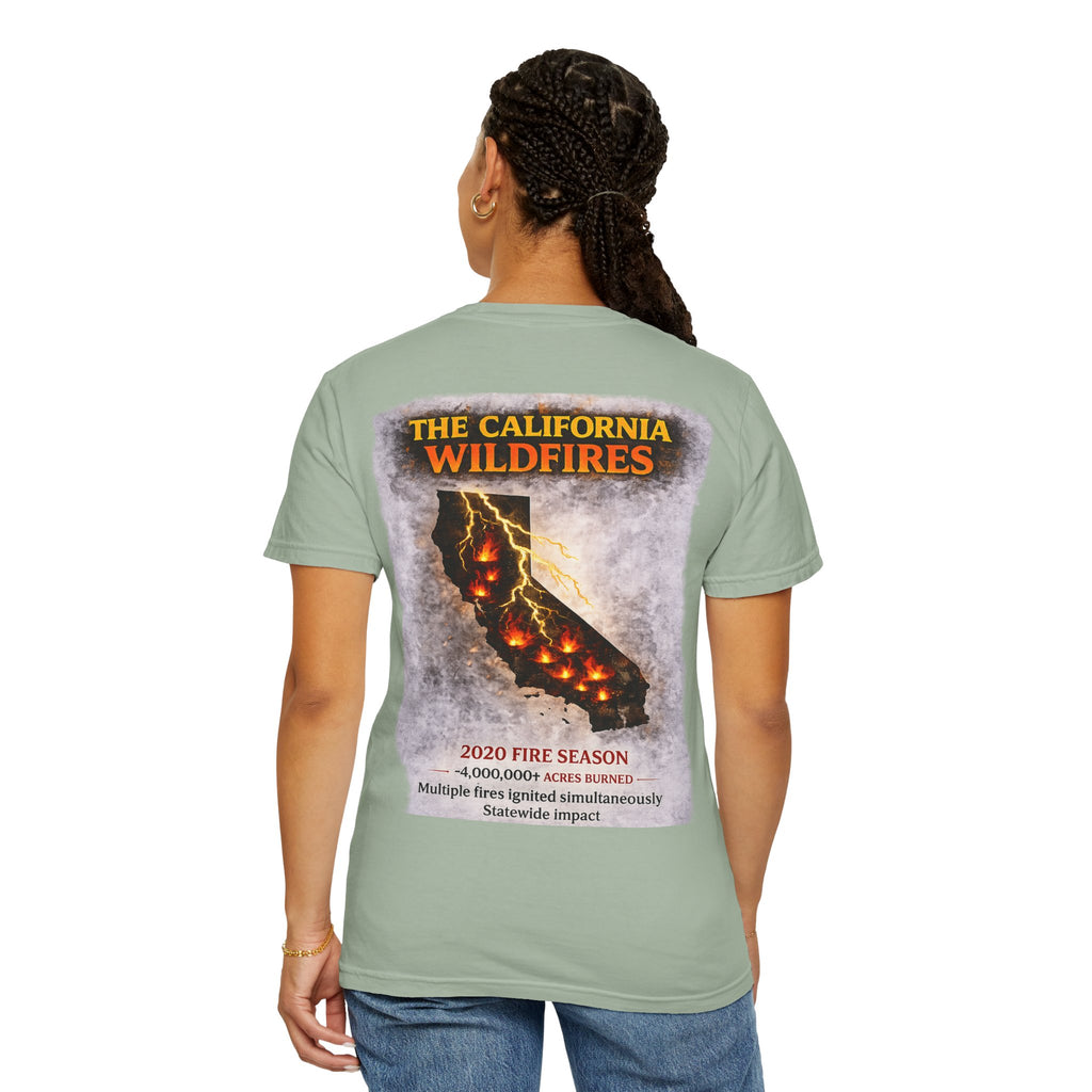 I Survived 2020 — S2:E3 "The California Wildfires" | Wildfire Edition Memorial Unisex Garment-Dyed T-shirt