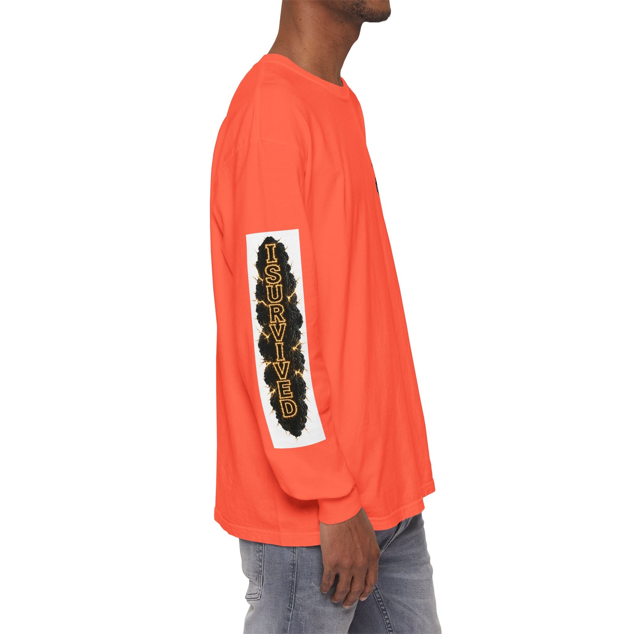 I Survived 2020 — "Please Stand By" Test Pattern Tee Special Edition Summer Premier Unisex Garment-Dyed Long Sleeve T-Shirt