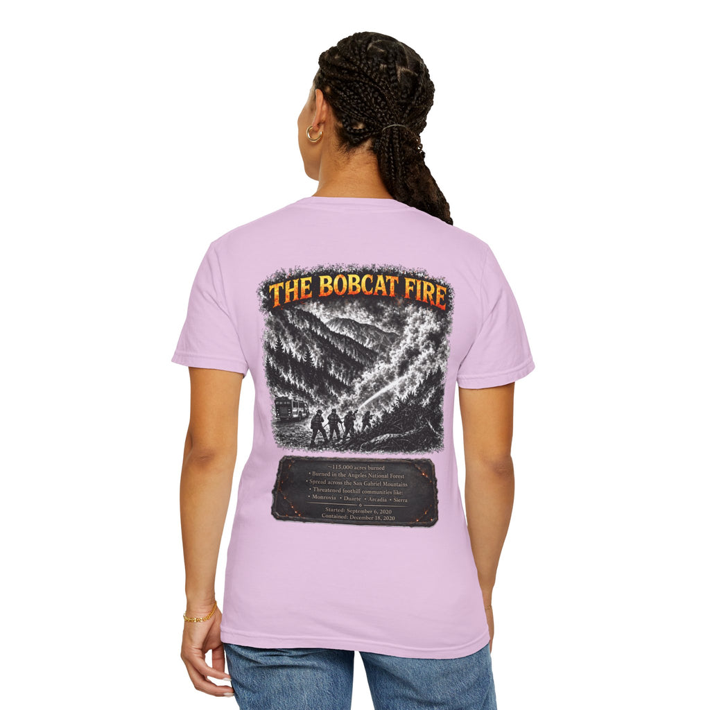I Survived 2020 — Director's Cut S2:E2 "The Bobcat Fire" | Wildfire Edition Memorial Unisex Garment-Dyed T-shirt