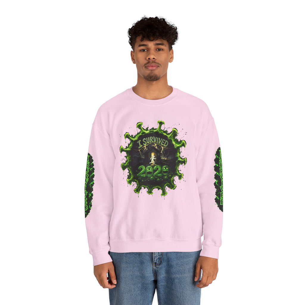I Survived 2020 — Director's Cut S1:E1 "COVID-19: The Coronavirus" | Pandemic Edition Unisex Heavy Blend™ Crewneck Sweatshirt