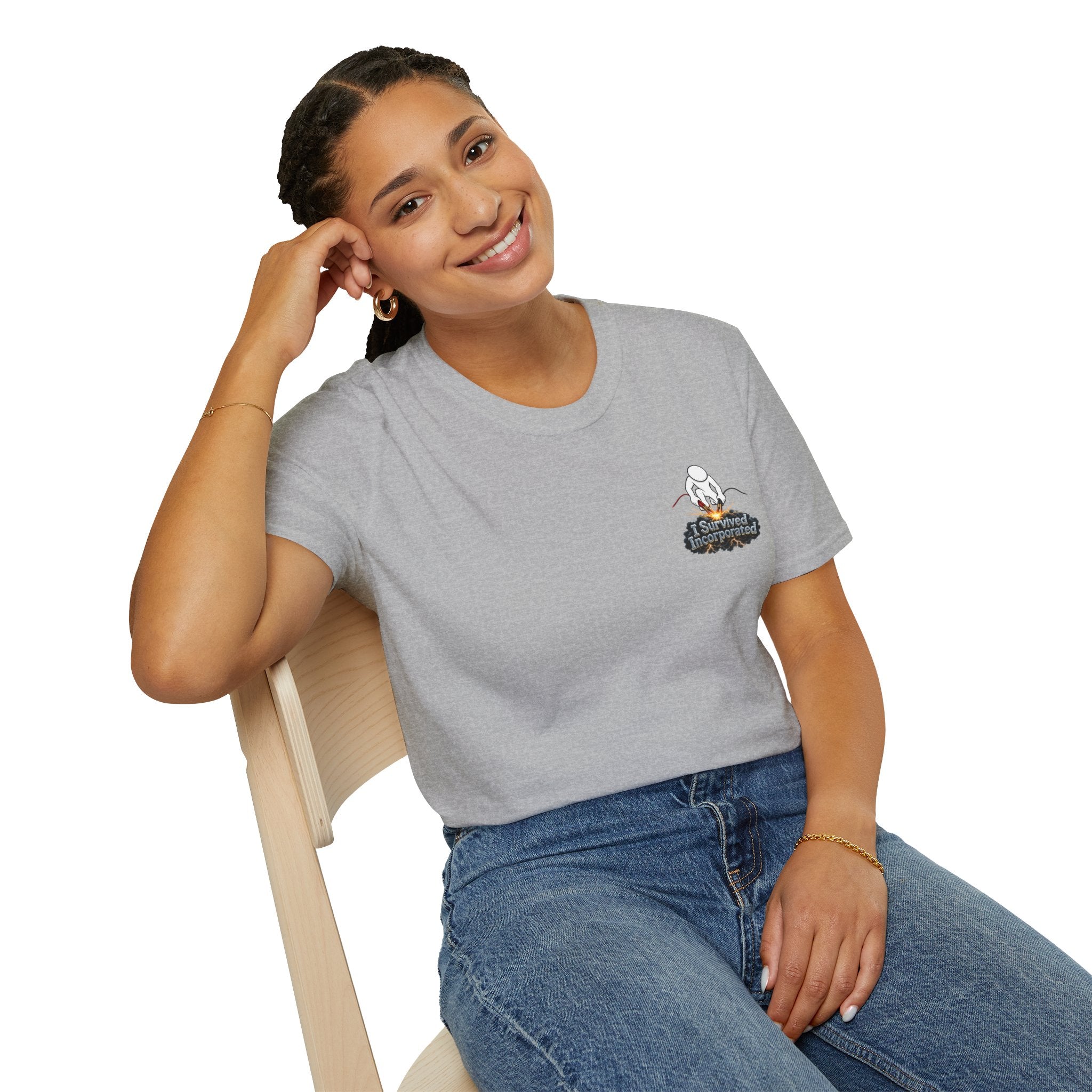 I Survived 2020 — "Please Stand By" Test Pattern Tee Summer Premier Unisex Softstyle T-Shirt
