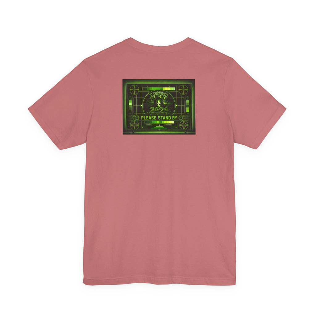 I Survived 2020 — "Please Stand By" Test Pattern Toxic Signal Tee Summer Premiere Unisex Jersey Short Sleeve Tee