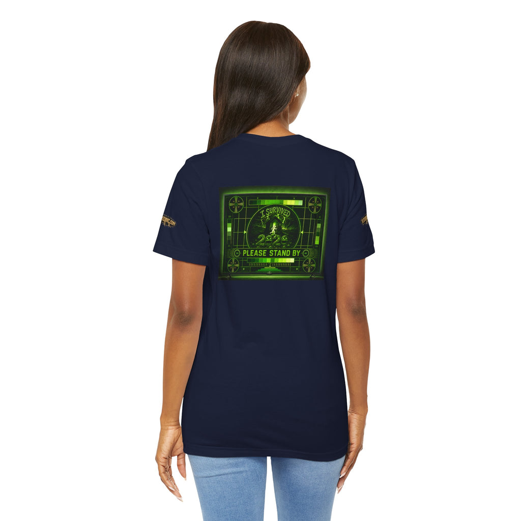 I Survived 2020 — "Please Stand By" Test Pattern Toxic Signal Tee Special Edition Summer Premiere Unisex Jersey Short Sleeve Tee