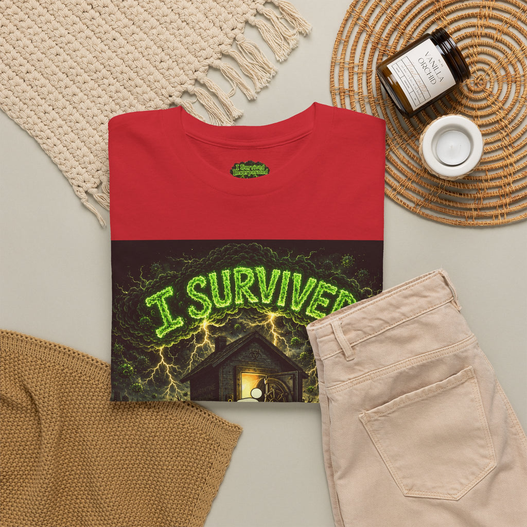 Sobreviví al 2020 — T1:E5 "El día del juicio final de las entregas" | Camiseta unisex de algodón pesado (Edición Pandemia) (EDICIÓN ESPECIAL)