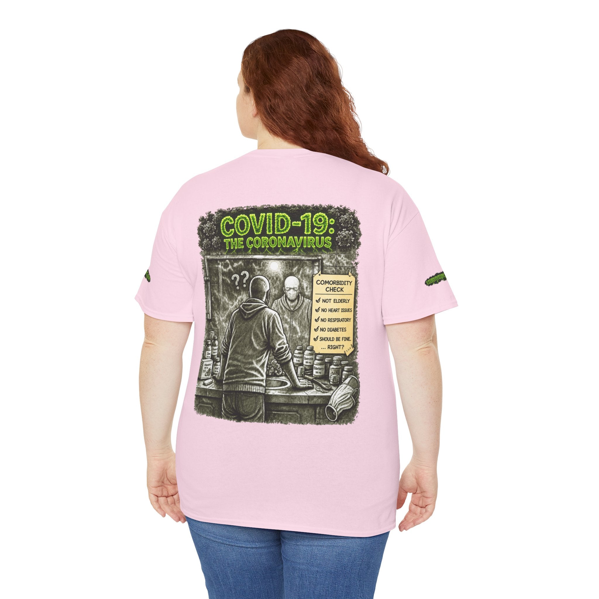 I Survived 2020 — PANDEMIC S1:E1: Special Edition "COVID-19: The Coronavirus" Unisex Heavy Cotton Tee