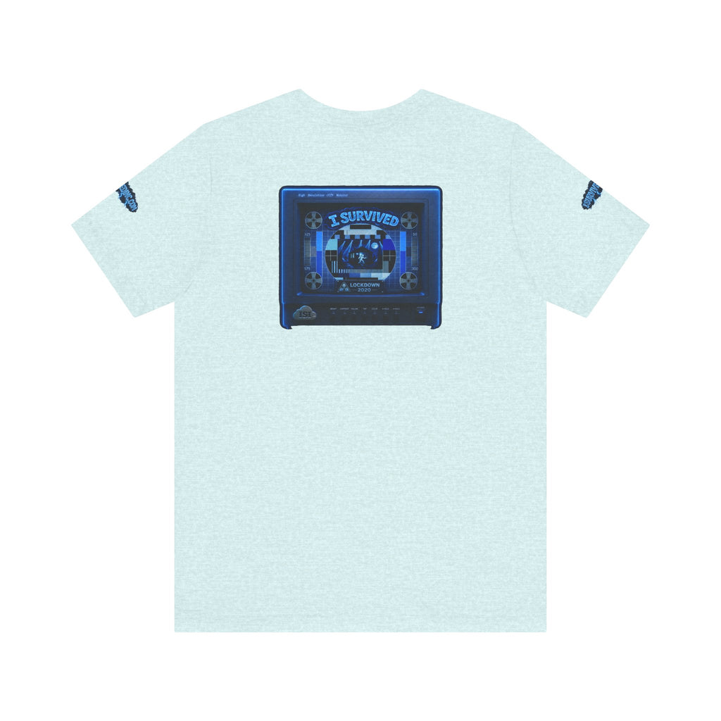 I Survived 2020 — "Please Stand By" Test Pattern Tee Lockdown Special Edition Summer Exclusive Unisex Jersey Short Sleeve Tee