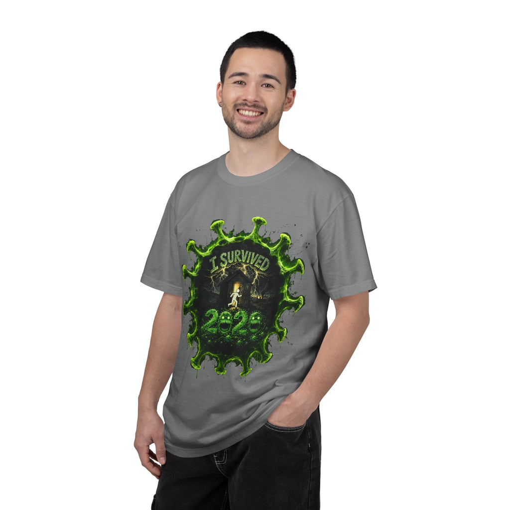 I Survived 2020 — Director's Cut S1:E4 "Mask Madness Mayhem Moment" | Pandemic Edition Unisex Garment-Dyed T-shirt
