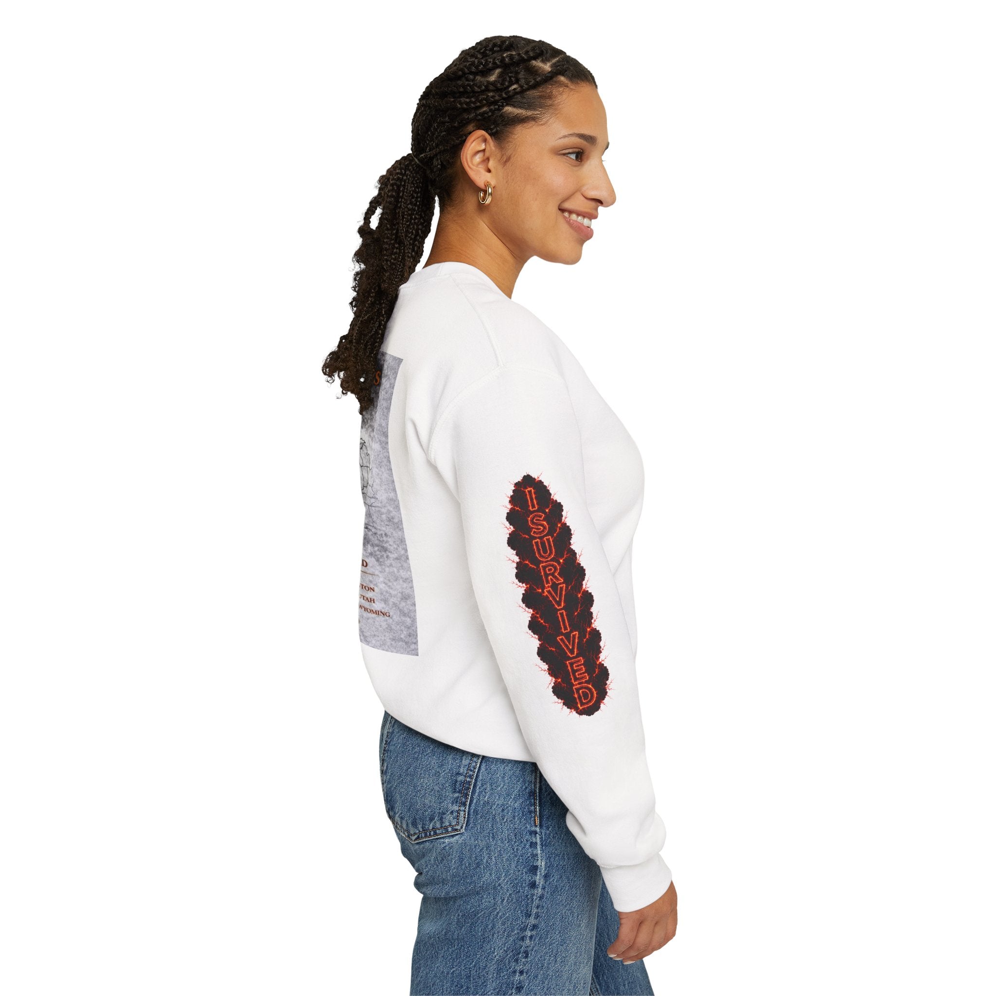 I Survived 2020 — Director's Cut S2:E4 "Western U.S. Wildfire Season" | Mid-Season Finale Pt. 1 | Wildfire Edition Memorial Unisex Heavy Blend™ Crewneck Sweatshirt