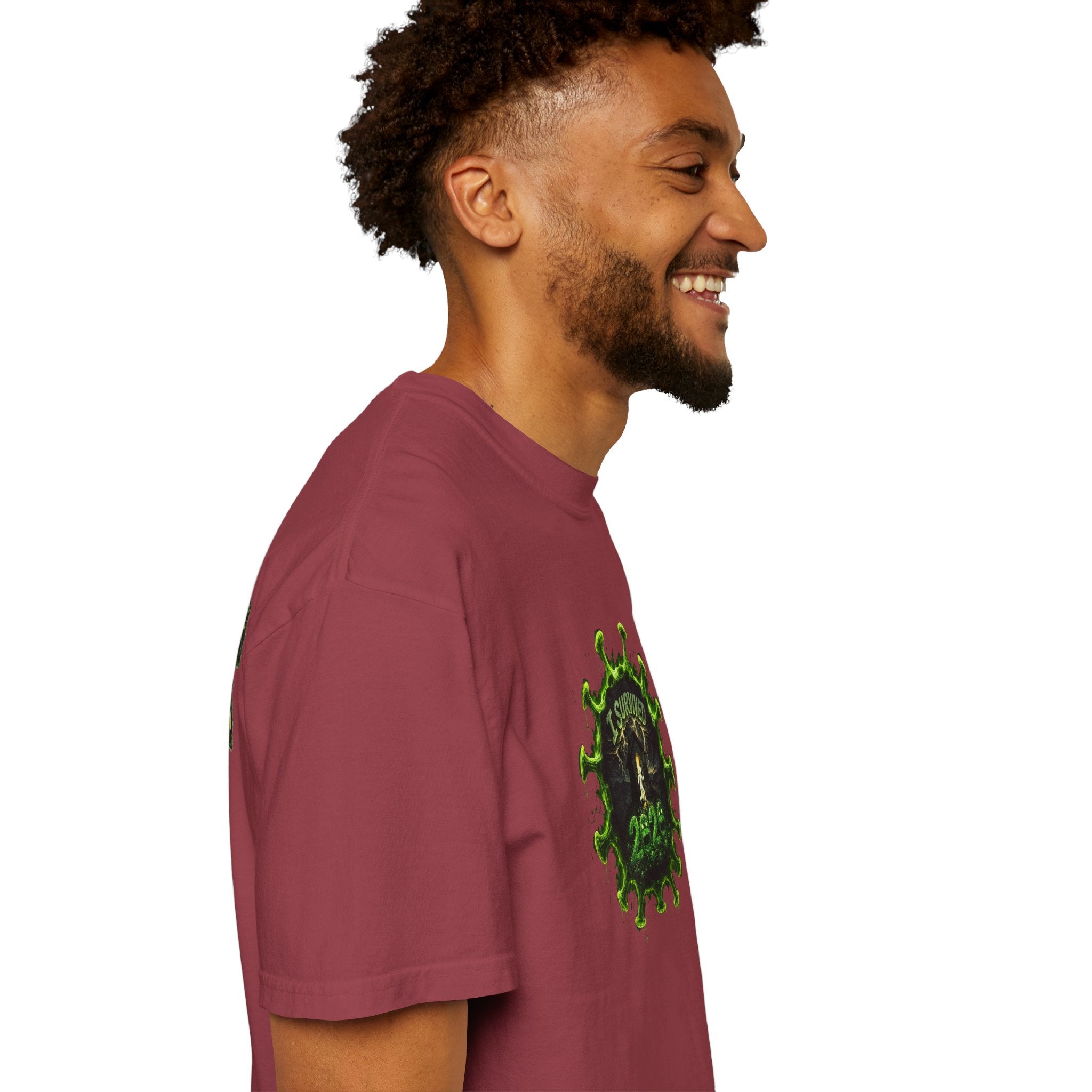 I Survived 2020 — PANDEMIC S1:E4: Director's Cut "Mask Madness" Unisex Garment-Dyed T-shirt