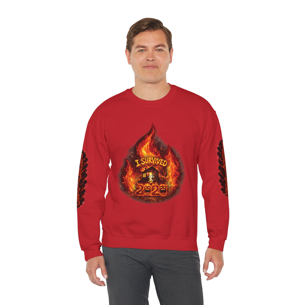 I Survived 2020 — Director's Cut S2:E2 "The Bobcat Fire" | Wildfire Edition Memorial Unisex Heavy Blend™ Crewneck Sweatshirt