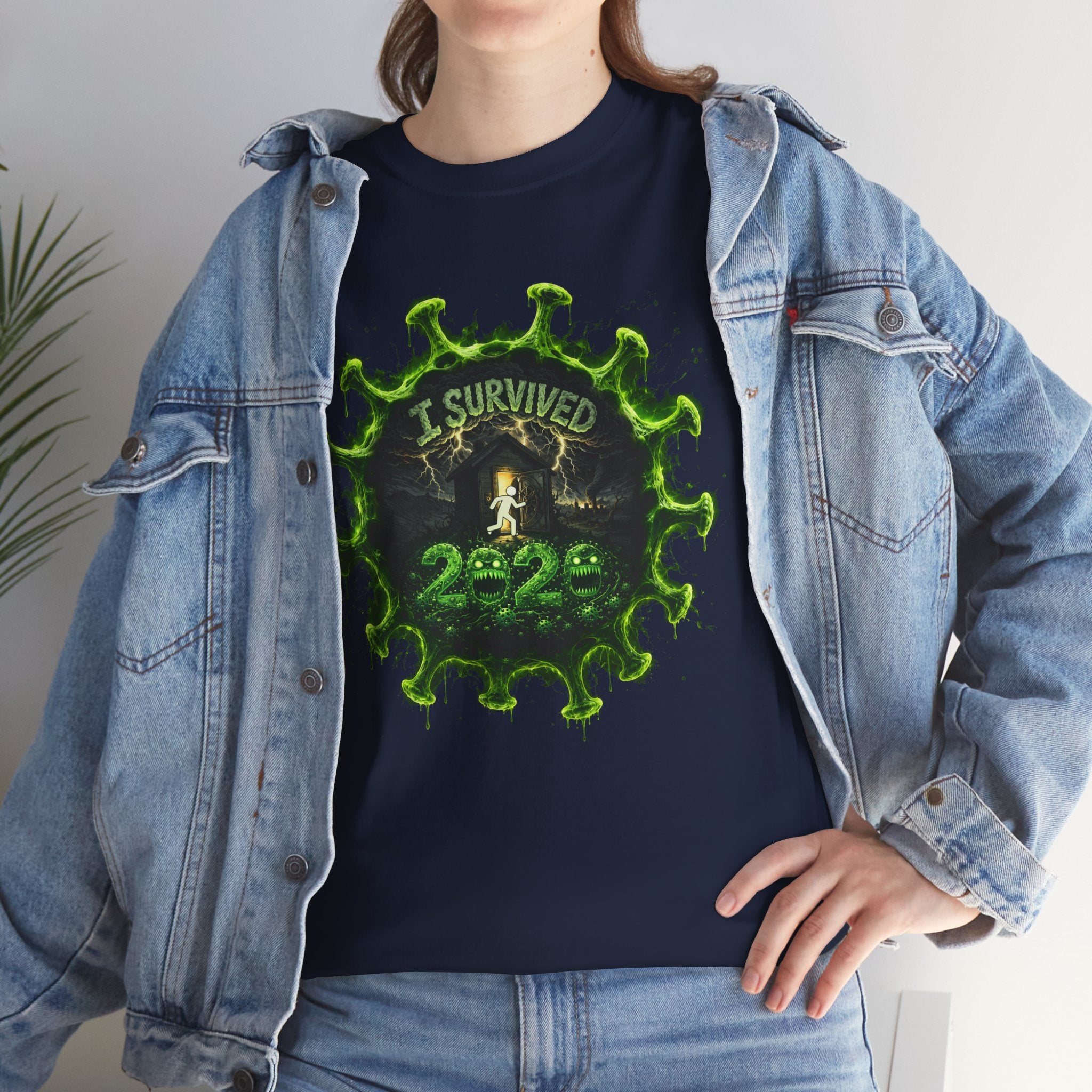 I Survived 2020 — Director's Cut S1:E1 "COVID-19: The Coronavirus" | Pandemic Edition Unisex Heavy Cotton Tee (SPECIAL EDITION)