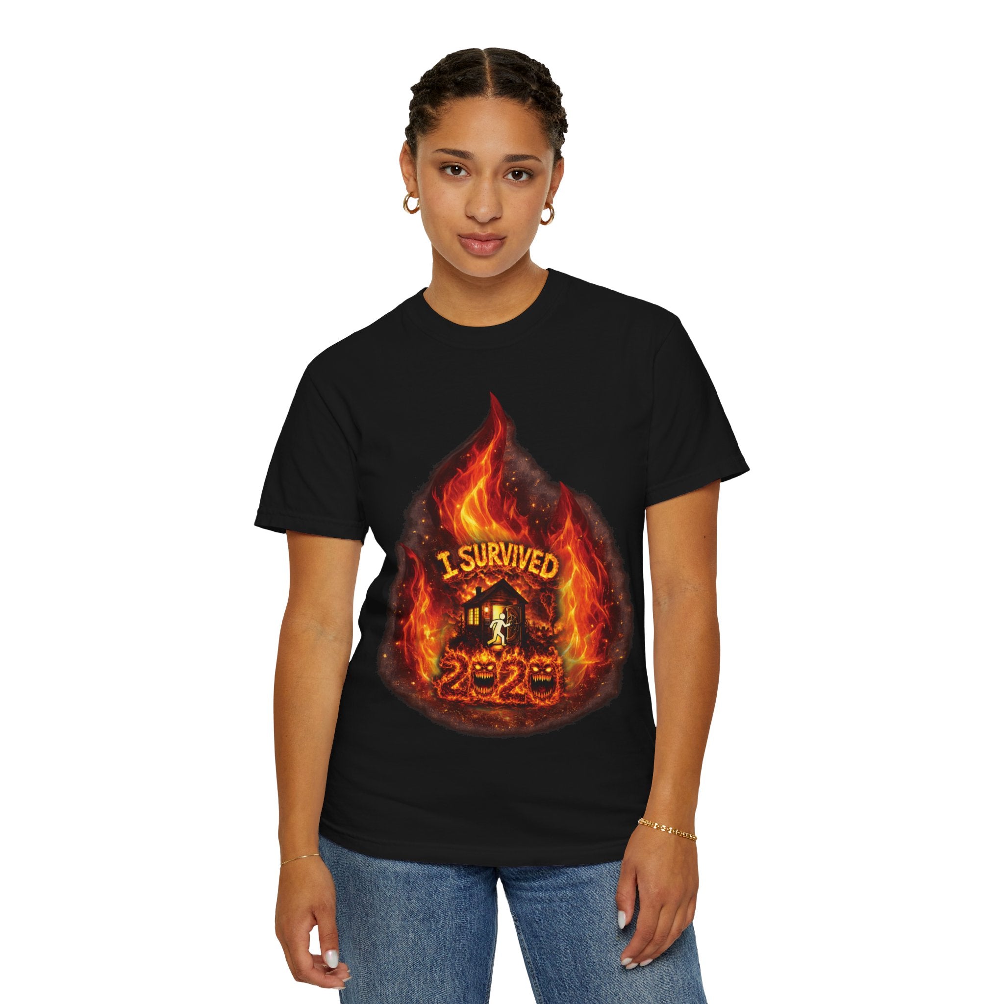 I Survived 2020 — Director's Cut S2:E4 "Western U.S. Wildfire Season" | Mid-Season Finale Pt. 1 | Wildfire Edition Memorial Unisex Garment-Dyed T-shirt