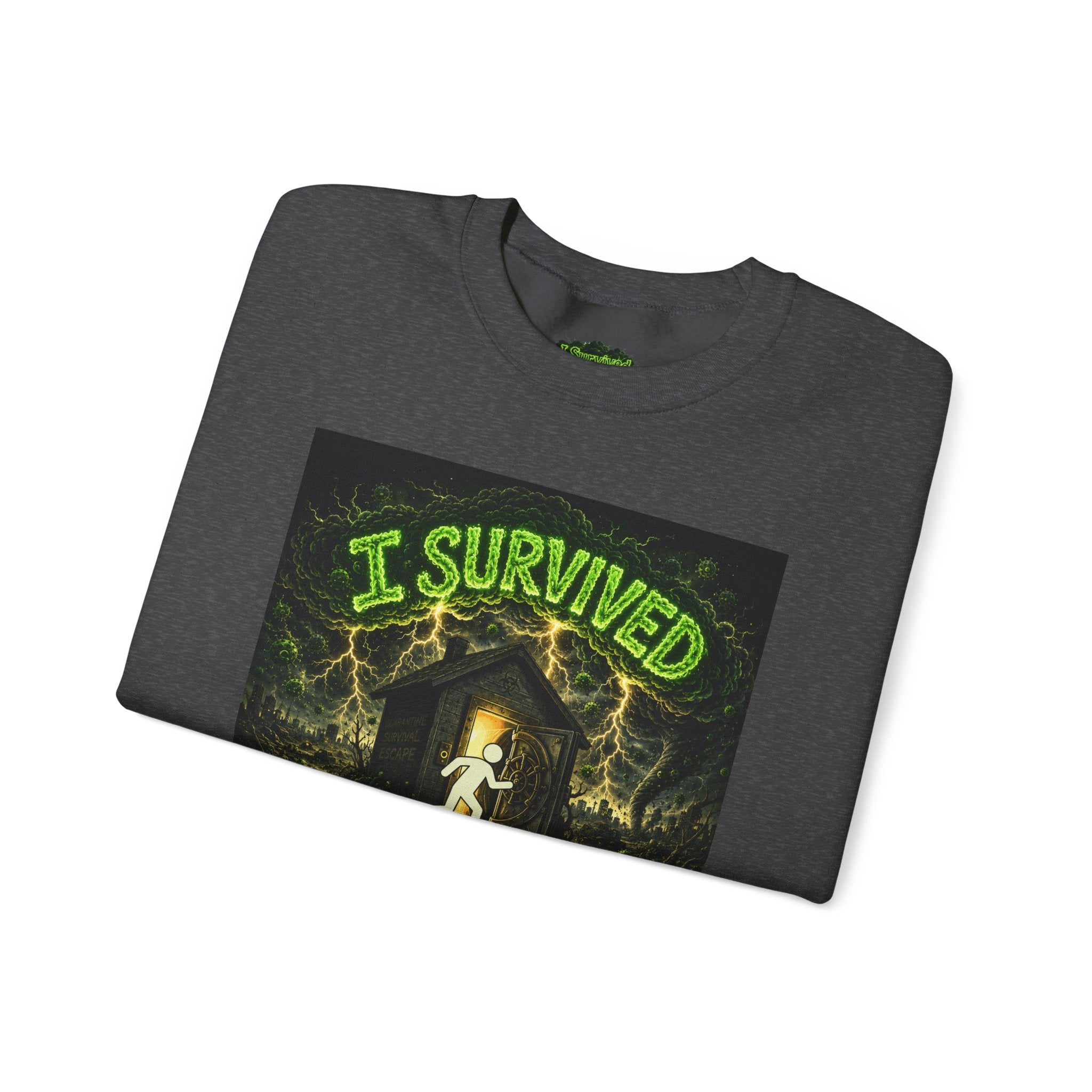 I Survived 2020 — S1:E4 "Mask Madness Mayhem Moment" | Pandemic Edition Unisex Heavy Blend™ Crewneck Sweatshirt
