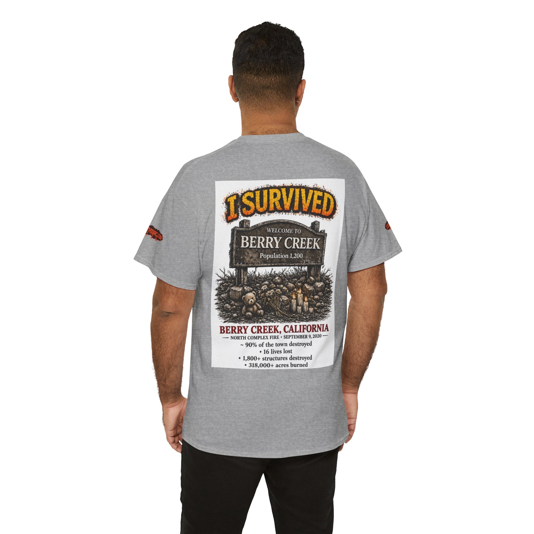 I Survived 2020 — S2:E1 "Berry Creek" | Wildfire Edition Memorial Unisex Heavy Cotton Tee (SPECIAL EDITION)