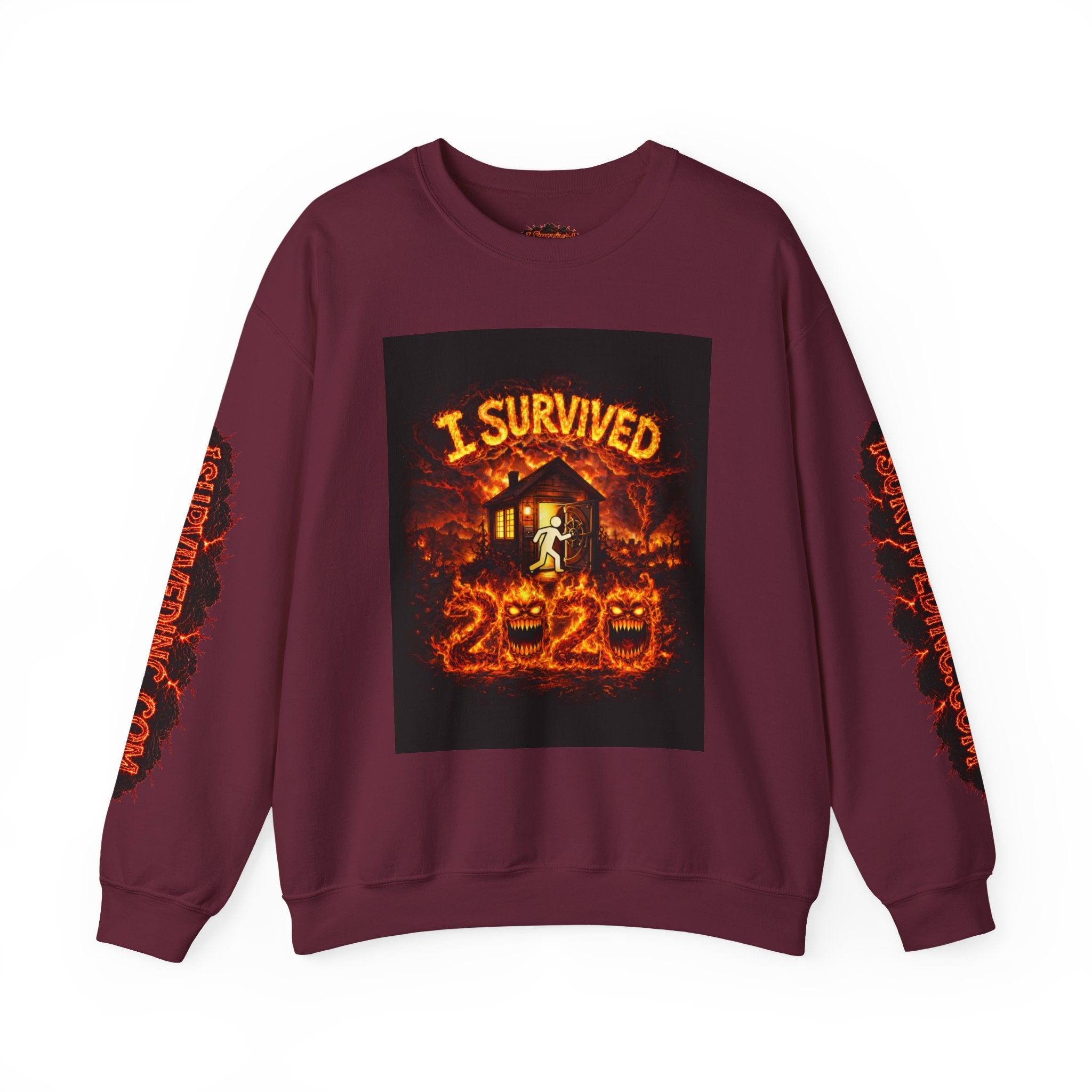 I Survived 2020 — S2:E2 "The Bobcat Fire" | Wildfire Edition Memorial Unisex Heavy Blend™ Crewneck Sweatshirt