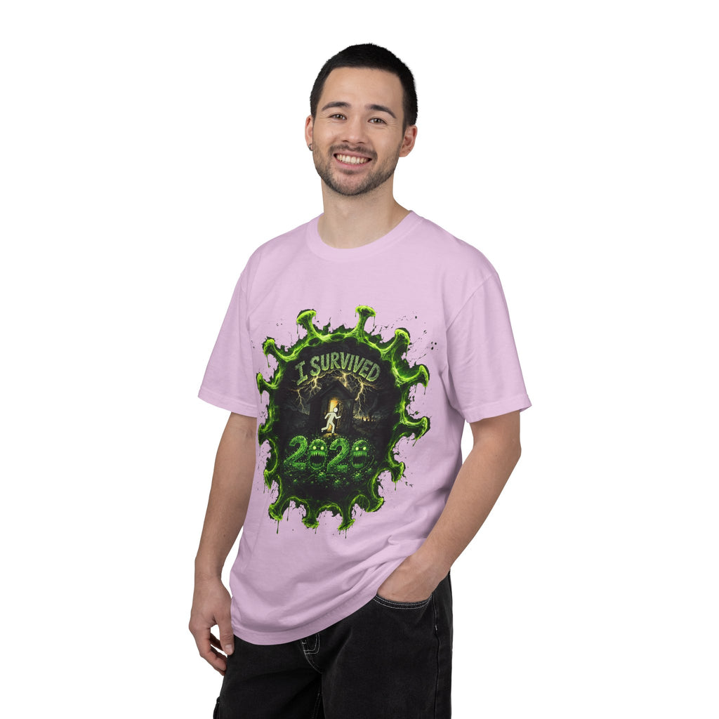 I Survived 2020 — Director's Cut S1:E4 "Mask Madness Mayhem Moment" | Pandemic Edition Unisex Garment-Dyed T-shirt