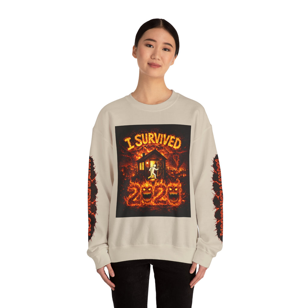 I Survived 2020 — S2:E4 "Western U.S. Wildfire Season" | Mid-Season Finale Pt. 1 | Wildfire Edition Memorial Unisex Heavy Blend™ Crewneck Sweatshirt