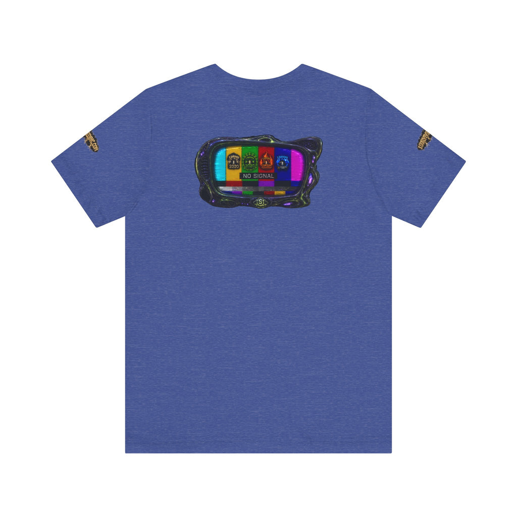 I Survived 2020 — "No Signal" Test Pattern Tee Alien Broadcast Finale Summer Premiere Unisex Jersey Short Sleeve Tee