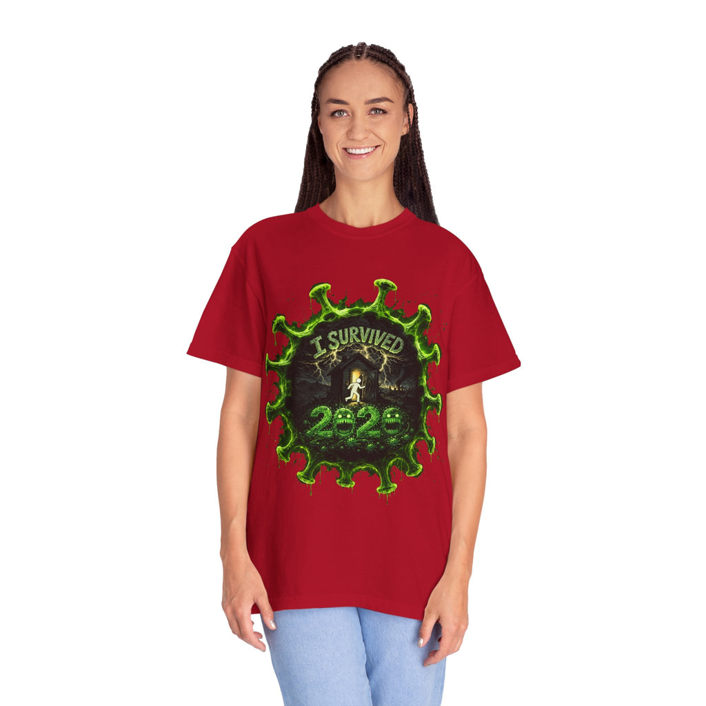 I Survived 2020 — Director's Cut S1:E4 "Mask Madness Mayhem Moment" | Pandemic Edition Unisex Garment-Dyed T-shirt