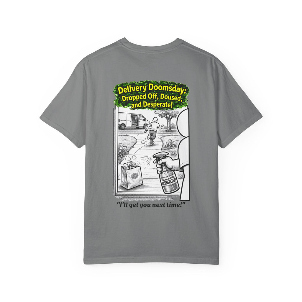 Sobreviví al 2020 — T1:E5 "Apocalipsis de Entregas" | Camiseta unisex teñida de edición Pandemia