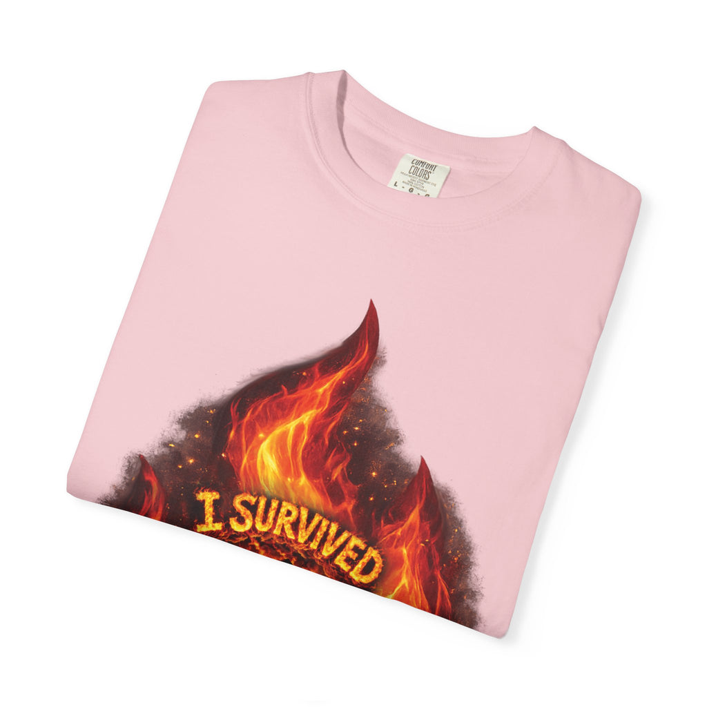 I Survived 2020 — Director's Cut S2:E3 "The California Wildfires" | Wildfire Edition Memorial Unisex Garment-Dyed T-shirt