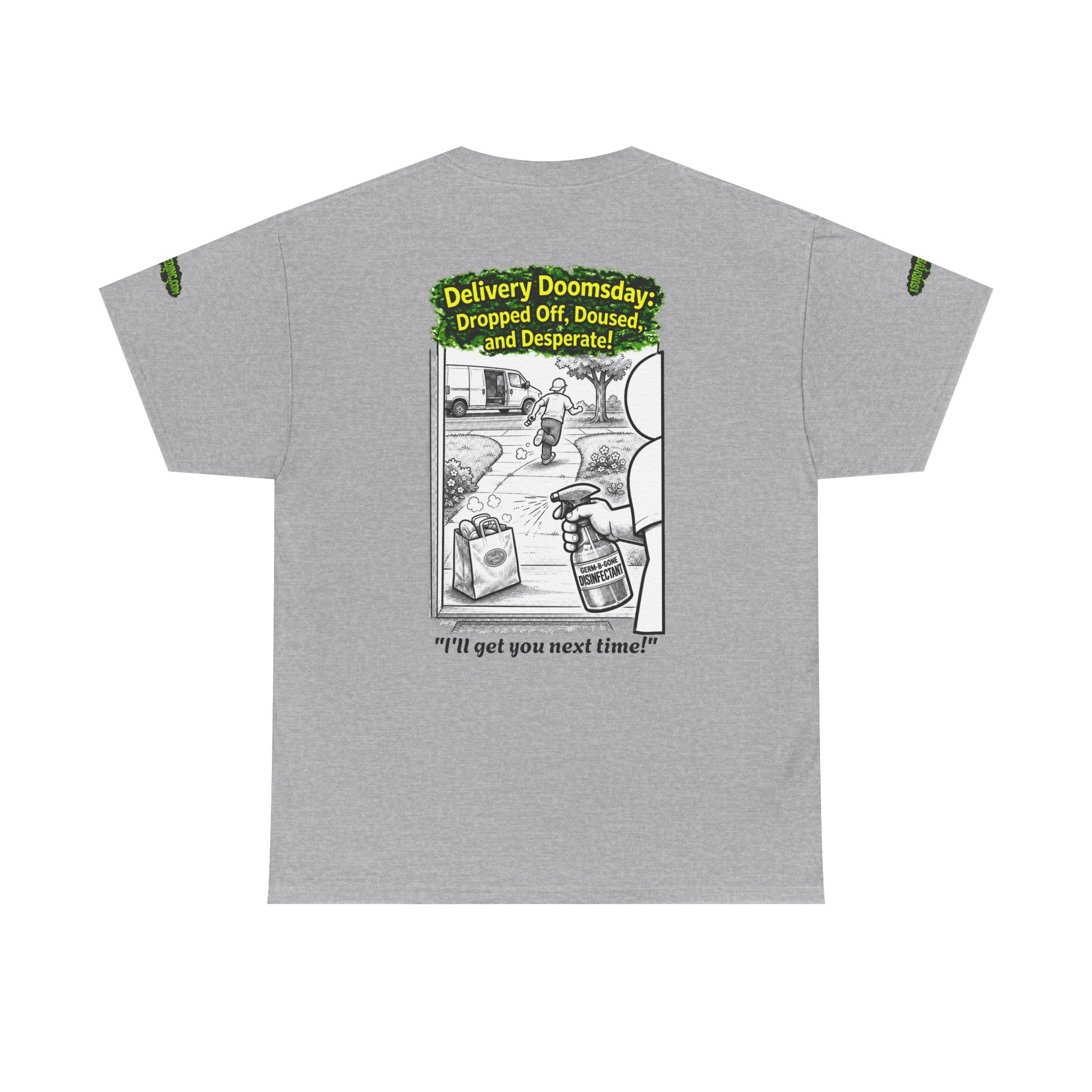 Sobreviví al 2020 — T1:E5 "El día del juicio final de las entregas" | Camiseta unisex de algodón pesado (Edición Pandemia) (EDICIÓN ESPECIAL)
