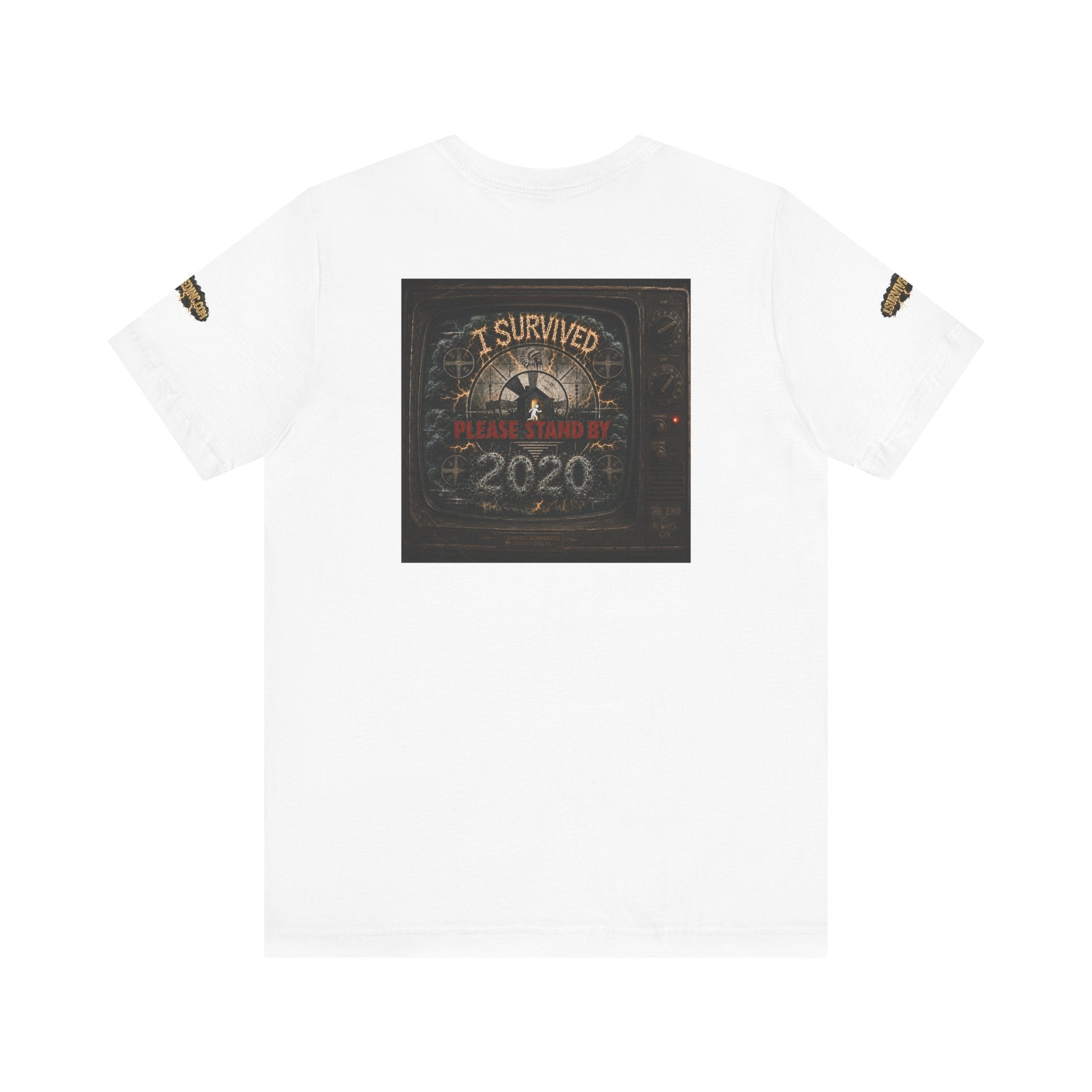 I Survived 2020 — "Please Stand By" Test Pattern Tee Special Edition Summer Premier Unisex Jersey Short Sleeve Tee