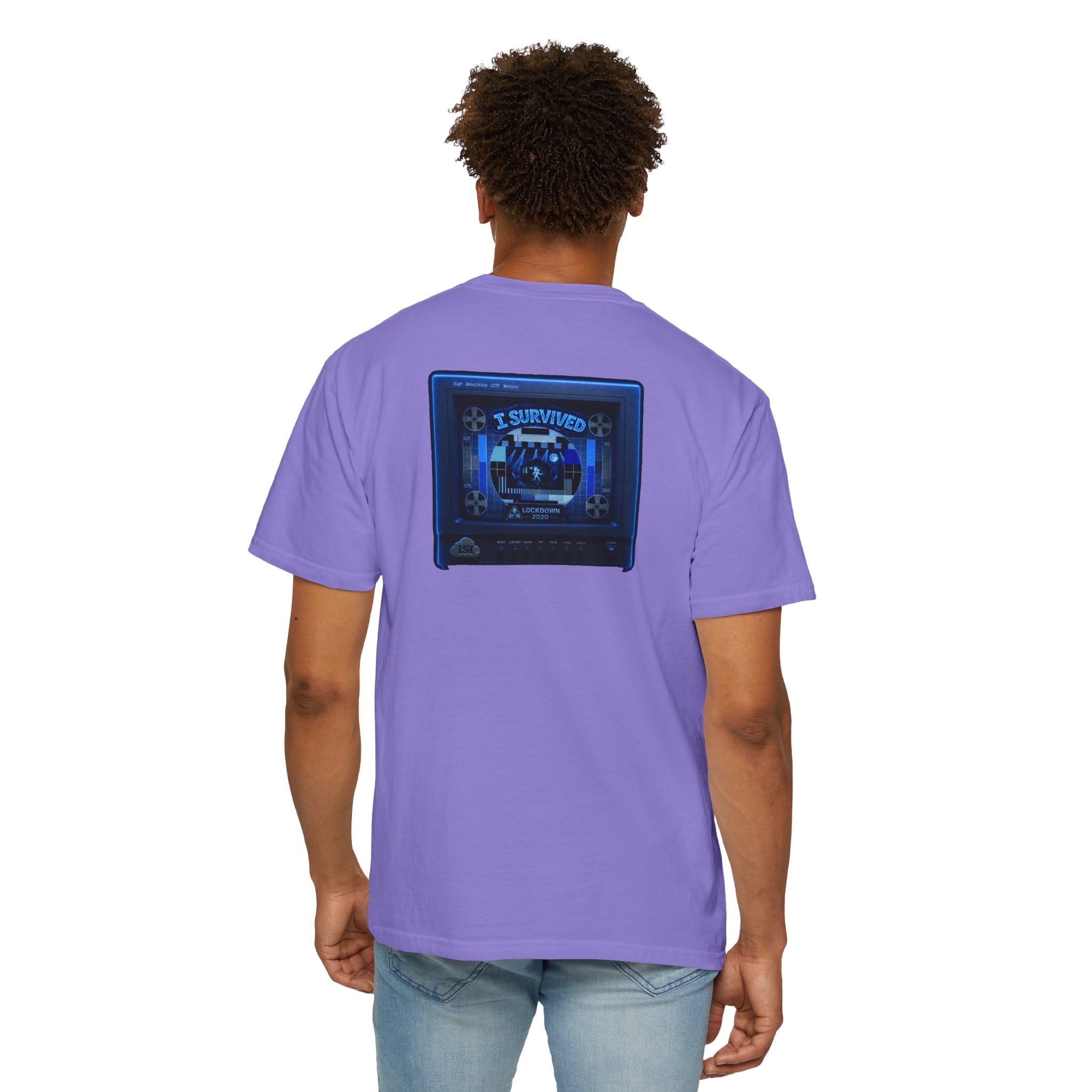 I Survived 2020 — "Please Stand By" Test Pattern Tee Lockdown Special Edition Summer Exclusive Unisex Garment-Dyed T-shirt