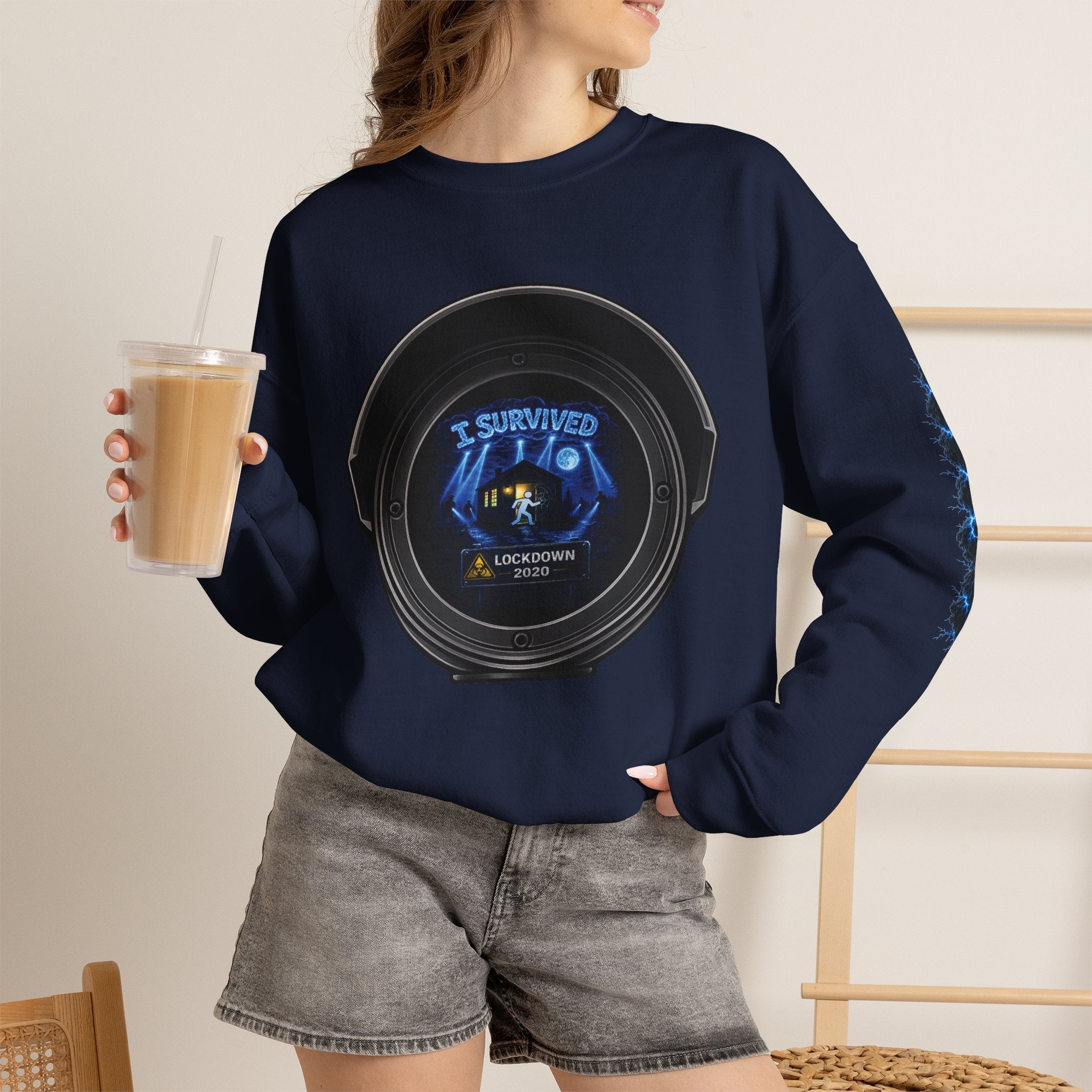 I Survived 2020 — Director's Cut S3:E2 "Dating Under Lockdown" | Lockdown Edition Documentary Unisex Heavy Blend™ Crewneck Sweatshirt