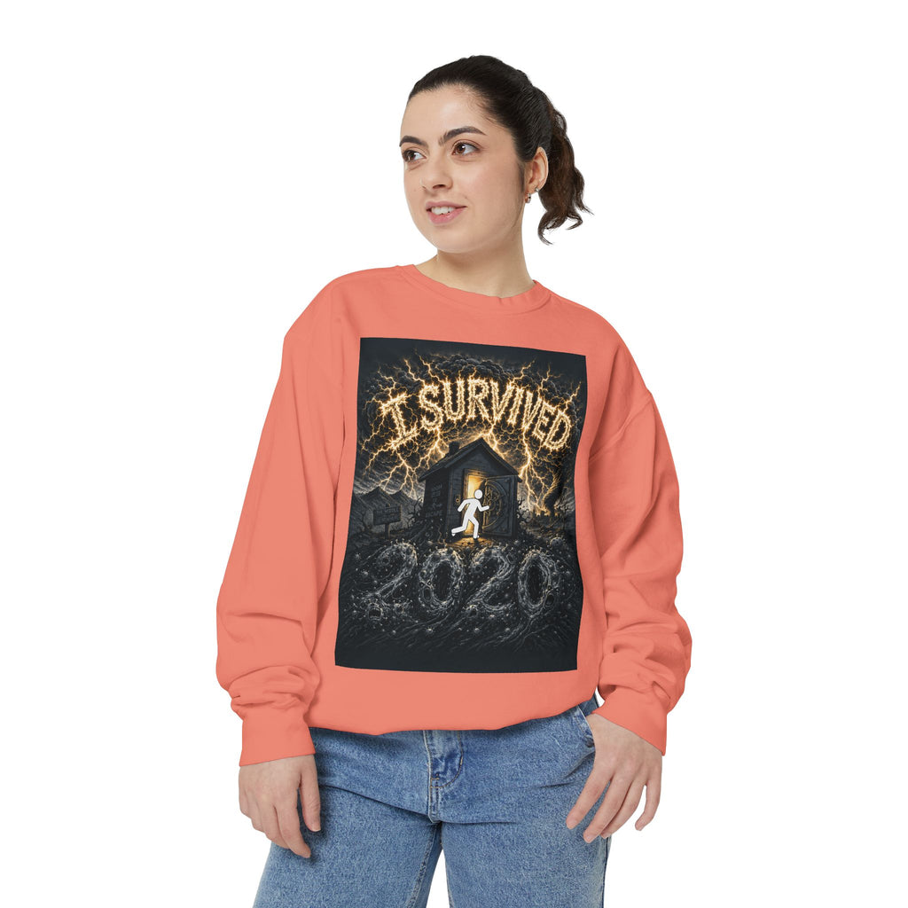 I Survived 2020 — Original PILOT Design Unisex Garment-Dyed Sweatshirt