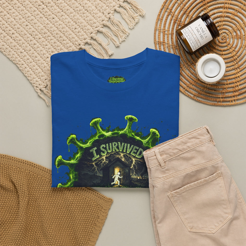 I Survived 2020 — Director's Cut S1:E1 "COVID-19: The Coronavirus" | Pandemic Edition Unisex Heavy Cotton Tee