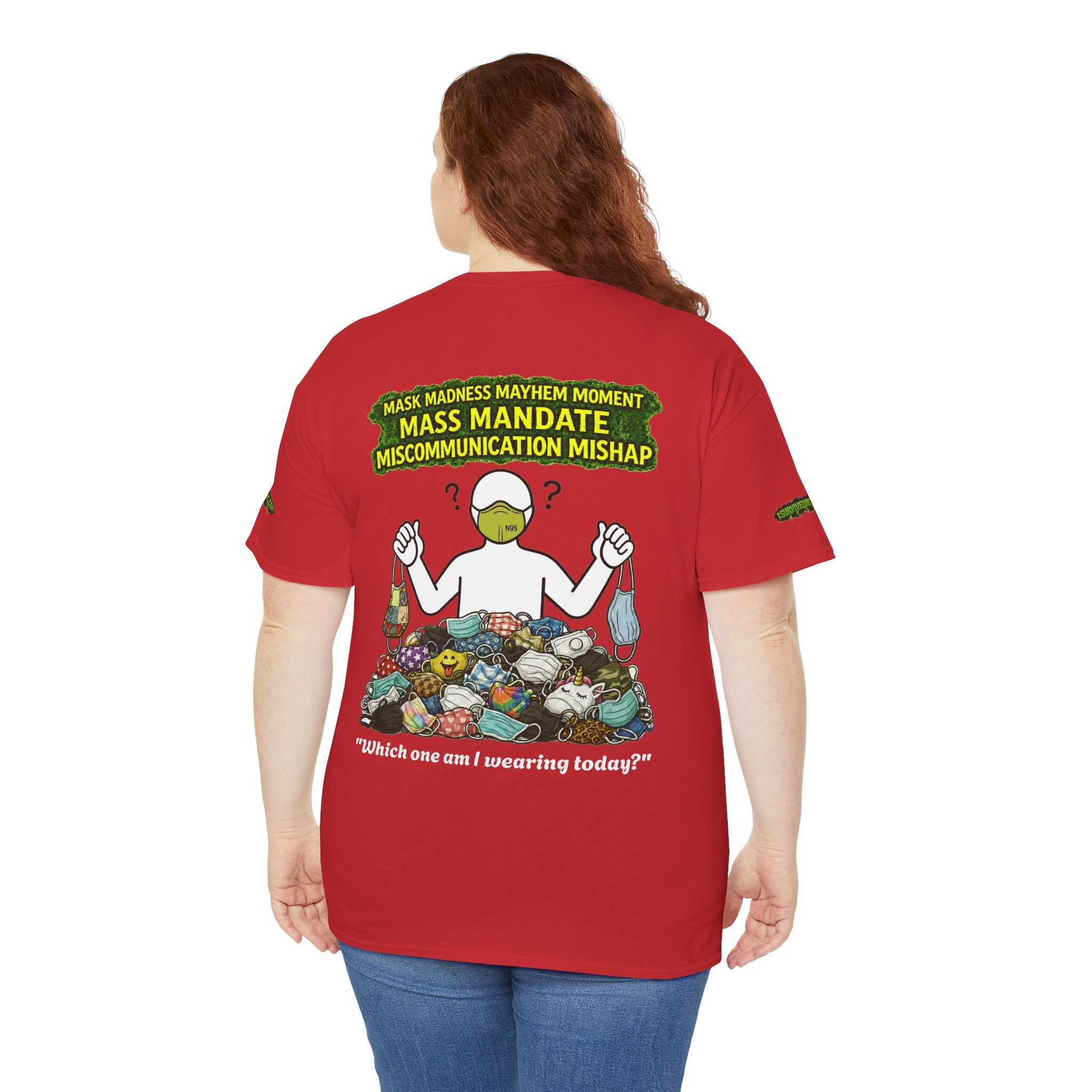 I Survived 2020 — PANDEMIC S1:E4: Special Edition "Mask Madness" Unisex Heavy Cotton Tee