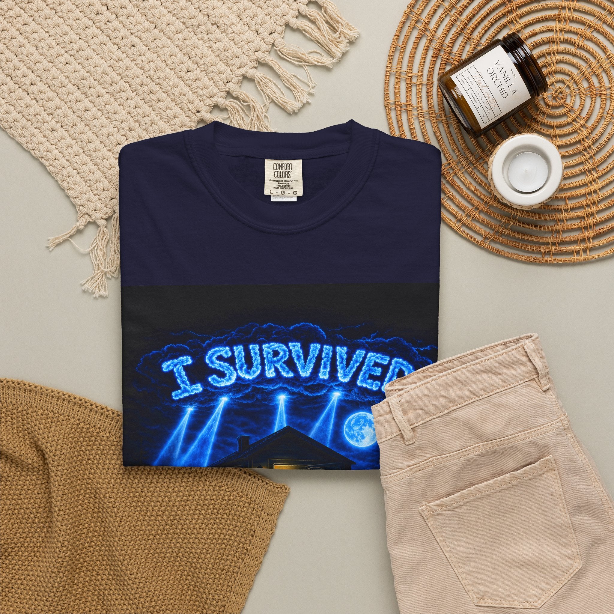 I Survived 2020 — LOCKDOWN S3:E4: "Working From Home" Unisex Garment-Dyed T-shirt