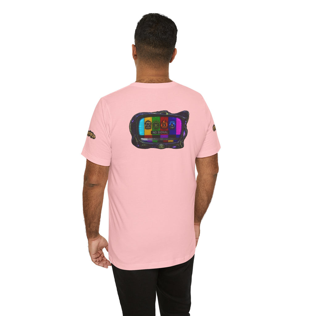 I Survived 2020 — "No Signal" Test Pattern Tee Alien Broadcast Finale Summer Premiere Unisex Jersey Short Sleeve Tee
