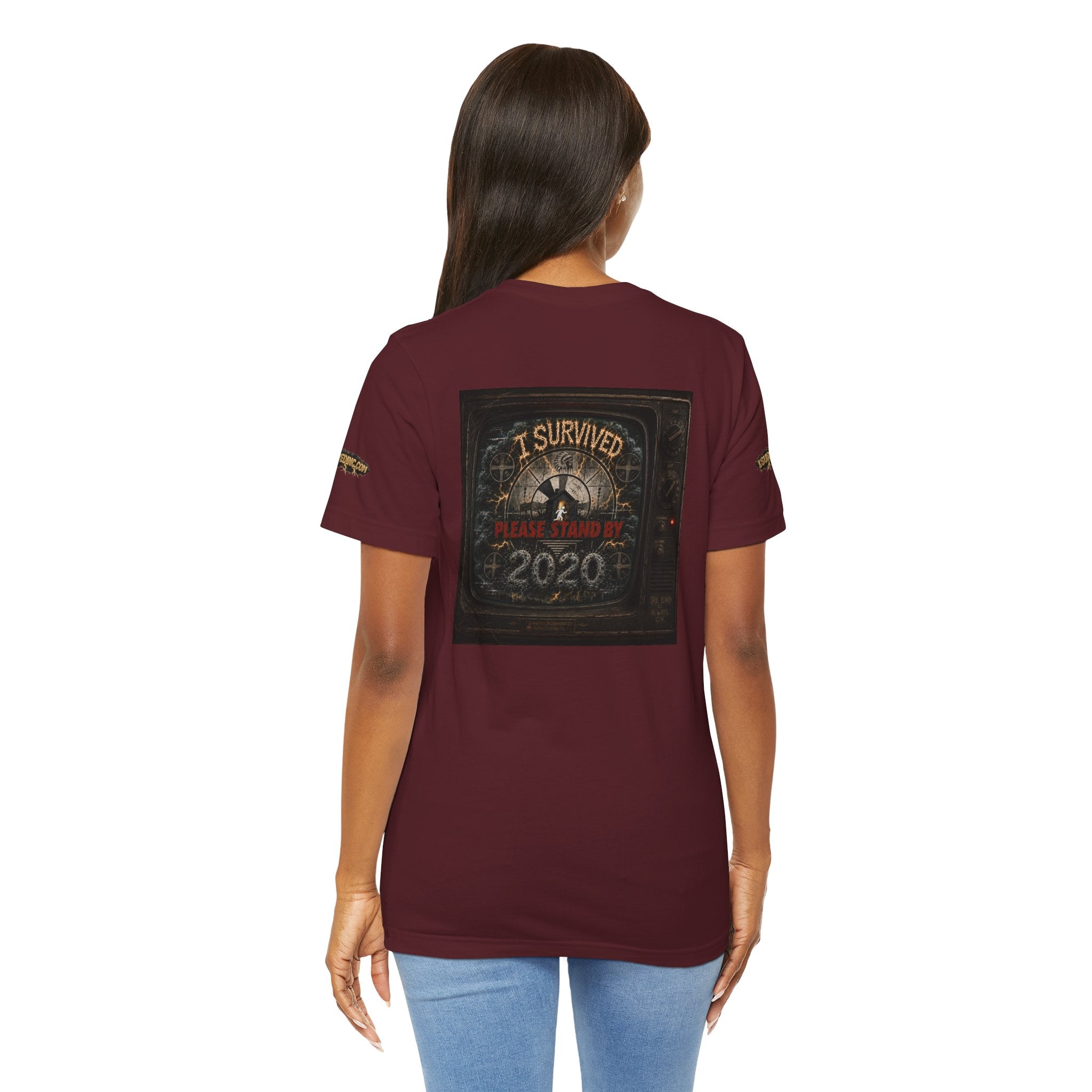 I Survived 2020 — "Please Stand By" Test Pattern Tee Special Edition Summer Premier Unisex Jersey Short Sleeve Tee