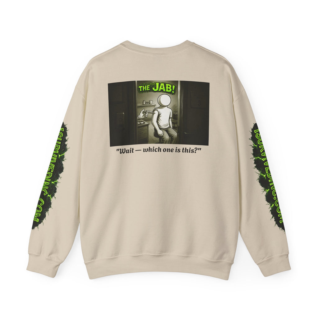 I Survived 2020 — PANDEMIC S1:E3: "The Jab!" Unisex Heavy Blend™ Crewneck Sweatshirt