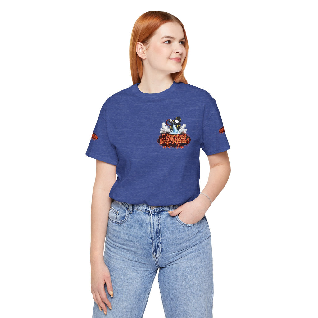 I Survived 2020 — "Please Stand By" Test Pattern Tee Wildfire Signal Special Edition Summer Premiere Unisex Jersey Short Sleeve Tee