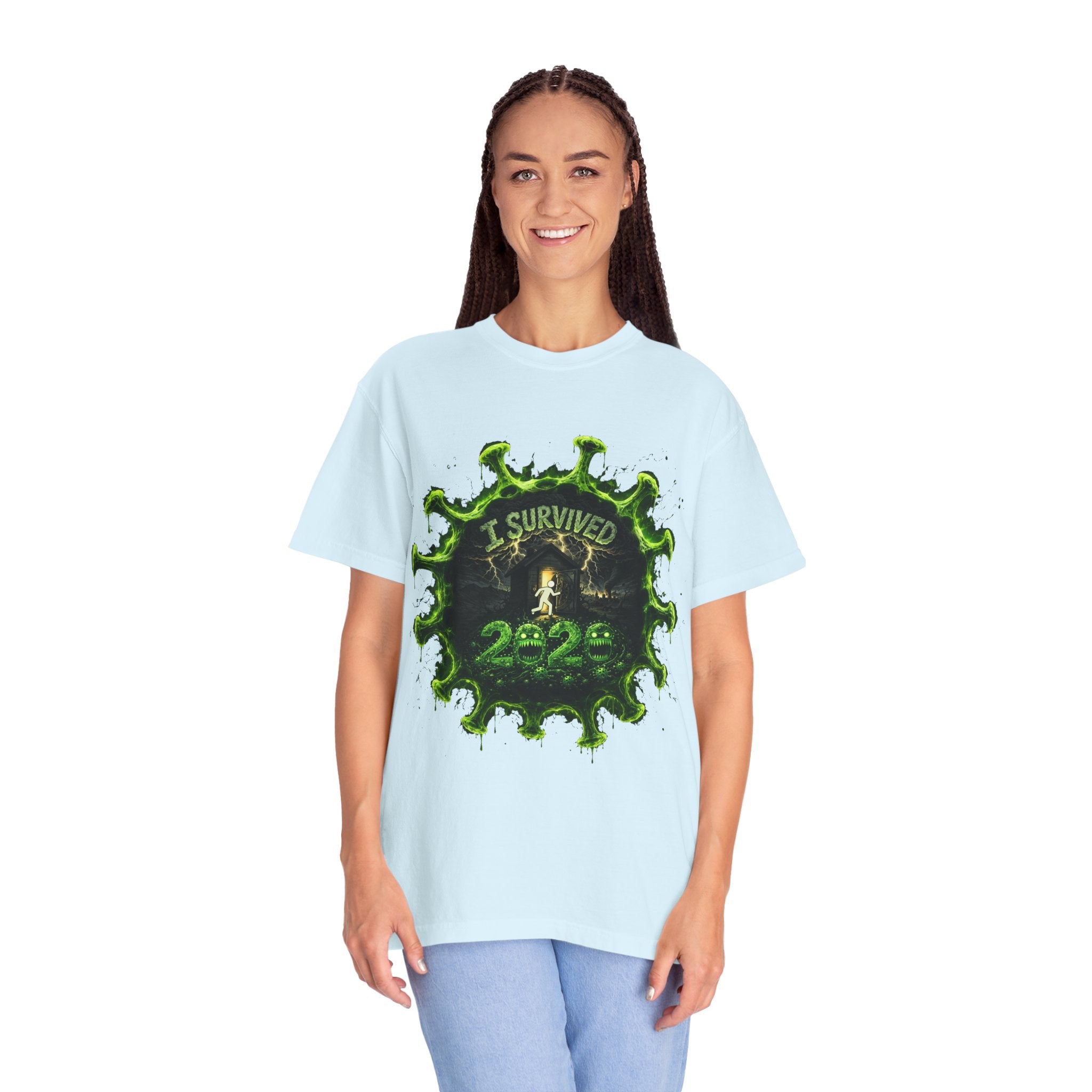 I Survived 2020 — Director's Cut S1:E5 "Delivery Doomsday" | Pandemic Edition Unisex Garment-Dyed T-shirt