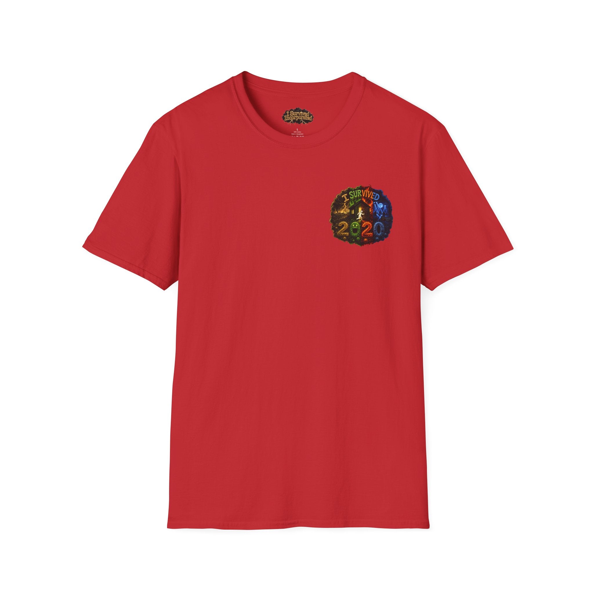 I Survived 2020 — "No Signal" Test Pattern Tee Alien Broadcast Finale Summer Premiere Unisex Softstyle T-Shirt