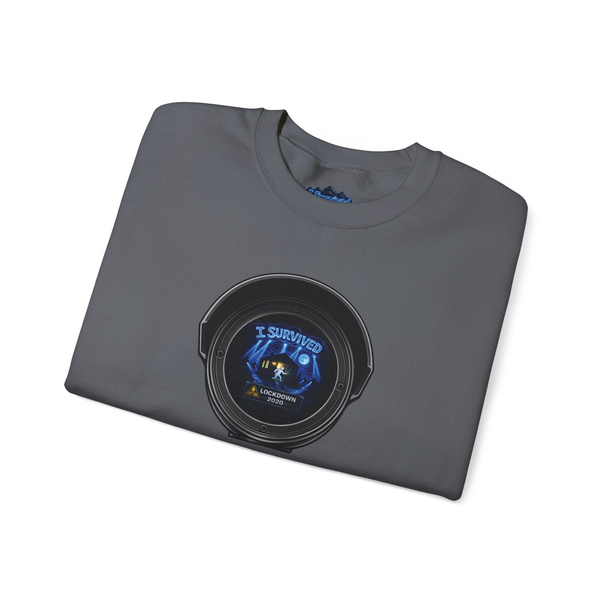 I Survived 2020 — LOCKDOWN S3:E4: Director's Cut "Working From Home" Unisex Heavy Blend™ Crewneck Sweatshirt